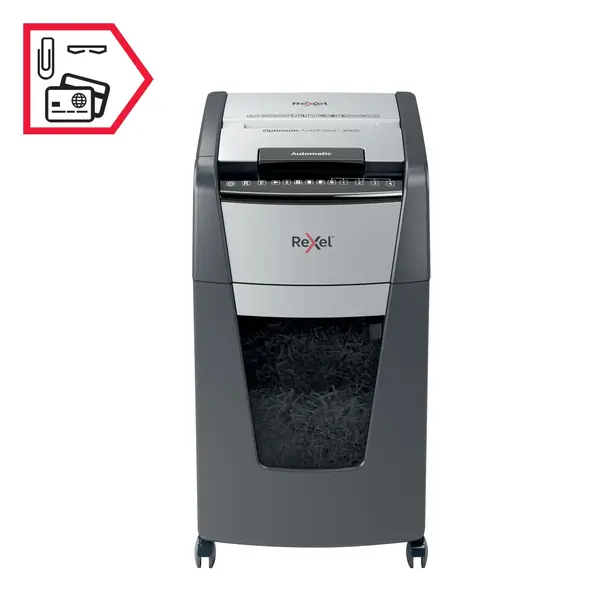 Distrugator documente automat cross cut 300 coli Rexel Optimum Autofeed+ 300x Distrugator documente automat cross cut 300 coli Rexel Optimum Autofeed+ 300x