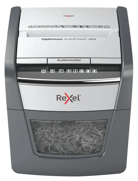 Distrugator documente automat cross cut 45 coli Rexel Optimum Autofeed 45x Distrugator documente automat cross cut 45 coli Rexel Optimum Autofeed 45x