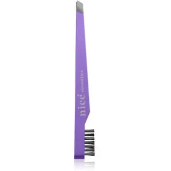 Diva & Nice Cosmetics Accessories penseta inclinata cu pensula