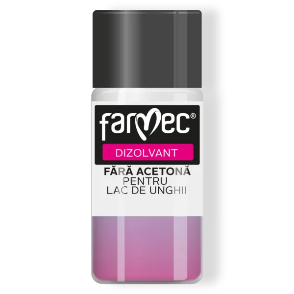 Dizolvant Pentru Lac De Unghii Cu Uleiuri Vegetale ndepărtare Delicată, Fără Acetonă, Farmec, 150 Ml