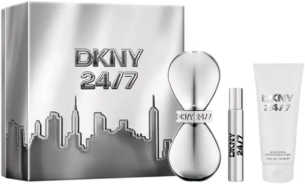 DKNY Set 24/7 - Apă de parfum, 100 și 15 ml + Loțiune, 100 ml