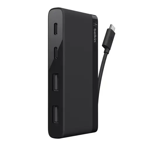 Docking Station Belkin F4U090btBLK, 2 x USB-C, 2 x USB-A 2.0 (Negru)