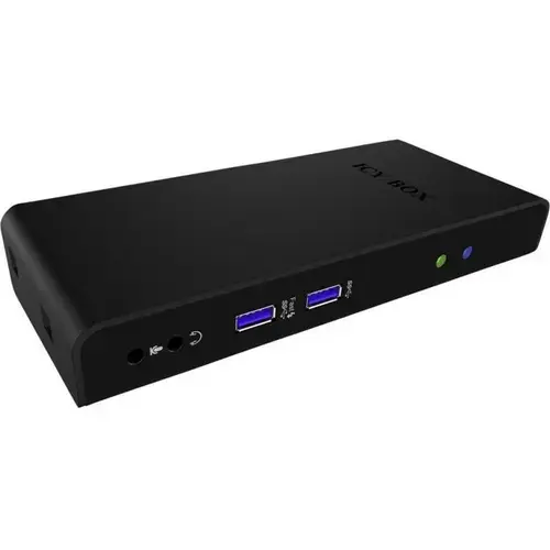 Docking Station RaidSonic, IcyBox, USB, HDMI, Negru