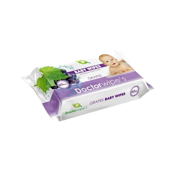 Doctor Wipe s Servetele umede, 60 buc, Struguri
