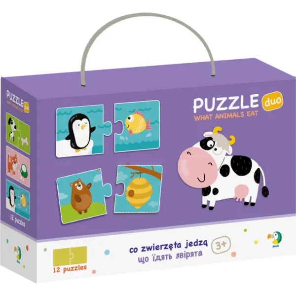 Dodo Duo Puzzle - Hrana animalelor (2 piese)