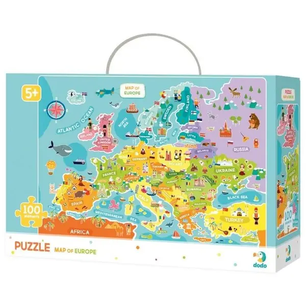 Dodo Puzzle - Descopera Europa (100 piese)