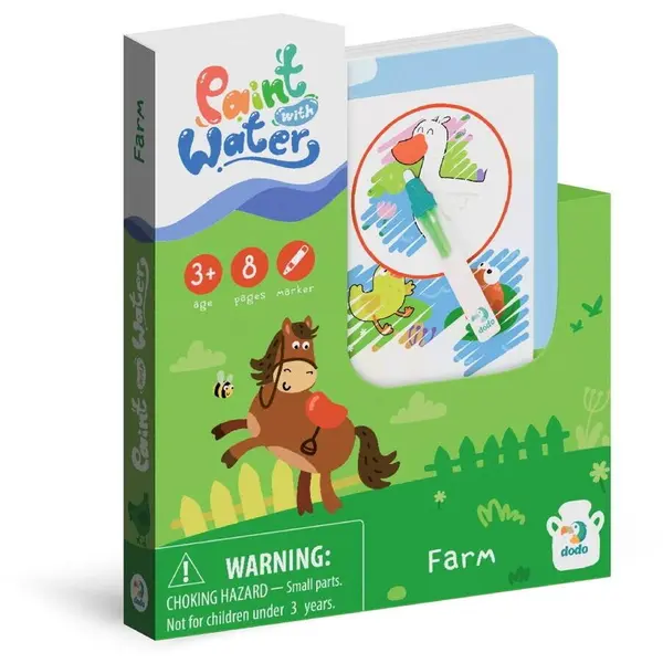 Dodo Set de colorat cu apa - La ferma