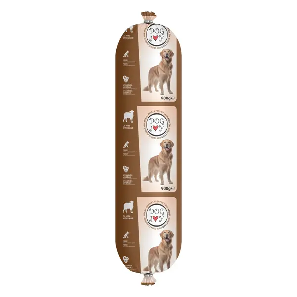 DOG JOY Salam, XS-XL, Miel, salam hrană umedă câini, 900g