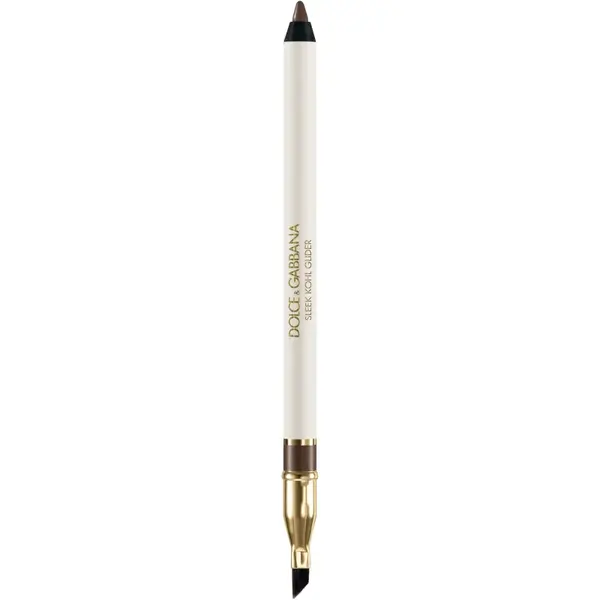 Dolce&Gabbana Classic Sleek Kohl Glider eyeliner khol cu pensula culoare 02 Espresso Brown - Deep Warm Brown 1.2 g