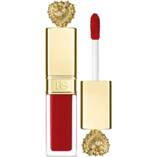 Dolce&Gabbana Flawless Everkiss Liquid Lip Mini ruj lichid mat culoare 405 Devotion - Perfect Vibrant Red 3 ml