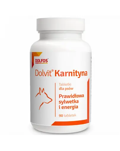 DOLFOS Dolvit Karnityna 90 tabl supliment câini cu greutate crescută sau activitate intensă