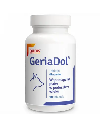 DOLFOS Geriadol 90 tabl supliment pentru câini seniori și slăbiți
