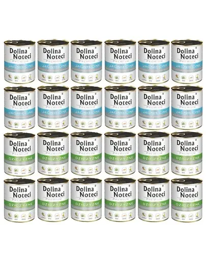 DOLINA NOTECI Mix conserve câini 24x800g miel și vânat