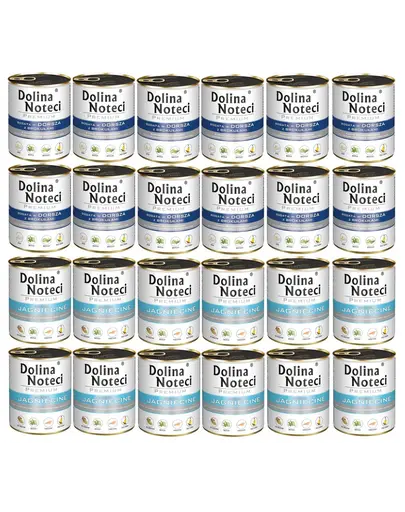 DOLINA NOTECI Mix mâncare câini Premium 24x800g cod cu broccoli și miel