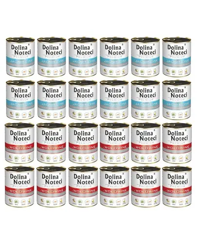 DOLINA NOTECI Mix vită și miel Premium conserve câini 24x800g