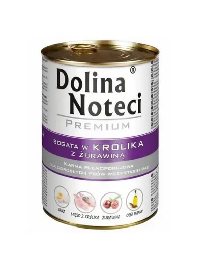 DOLINA NOTECI Premium bogat în iepure cu merișoare 400 g