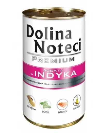DOLINA NOTECI Premium conservă hrană câini 6x400g curcan