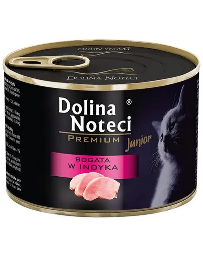 DOLINA NOTECI Premium Junior bogat în curcan 185 g conservă pisoi