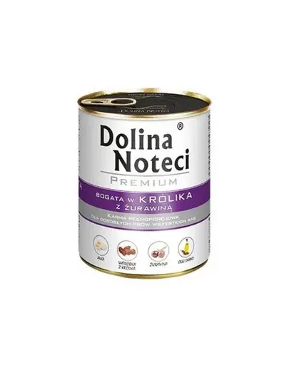 DOLINA NOTECI Premium Mix cod și broccoli și iepure cu merișoare 24x800 g conserve câini