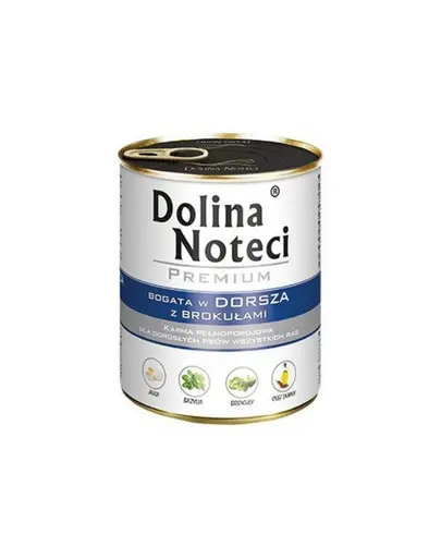 DOLINA NOTECI Premium Mix cod și broccoli și vită 24x800 g hrană umedă pentru câini