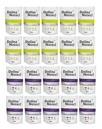 DOLINA NOTECI Premium Mix gâscă și iepure 20x500 g hrană umedă câini adulți