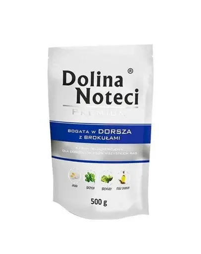 DOLINA NOTECI Premium Mix iepure și merișoare + cod și broccoli 20x500 g hrană umedă pentru câini