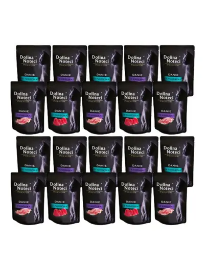 DOLINA NOTECI Premium pachet plicuri hrană pisici 20x85 g iepure și ton