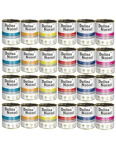 DOLINA NOTECI Premium Set conserve hrana caine, cu sortiment mixt 24x800g