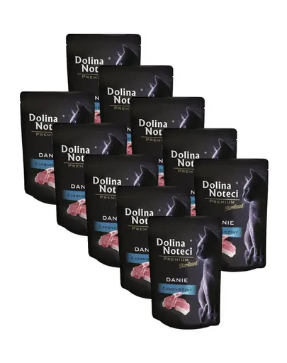 DOLINA NOTECI Premium Sterilised hrană pisică sterilizată 10x85 g cu miel