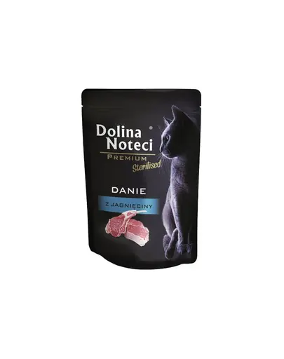 DOLINA NOTECI Premium Sterilised Hrană umedă pentru pisici sterilizate, cu miel 85 g