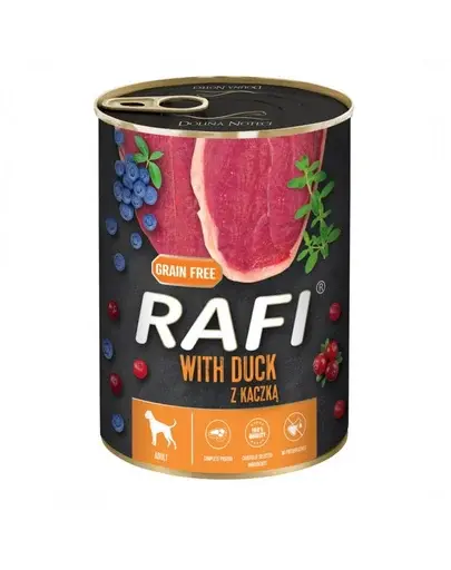 DOLINA NOTECI RAFI hrana umeda fara cereale pentru caini, cu rata 400 g