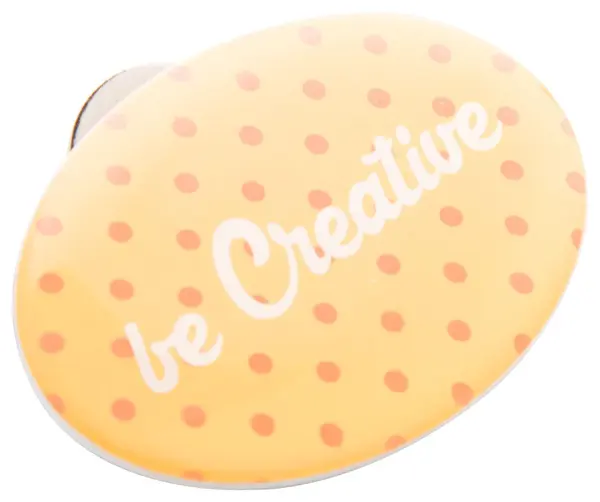DomeBadge insignă cu magnet - alb