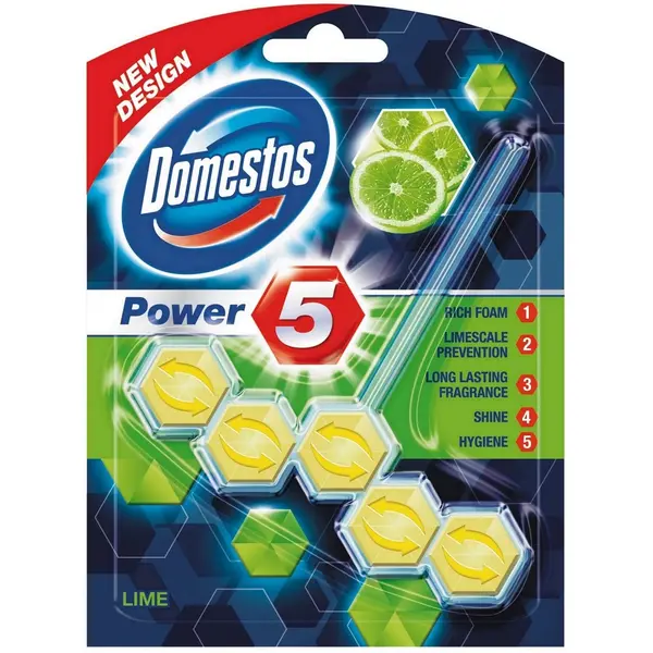 Domestos Odorizant WC cu bile, 50 g, Power 5 Lime