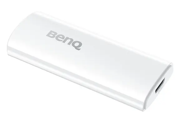 Dongle multimedia BenQ – QS02, 4K HDR, Android TV, alb