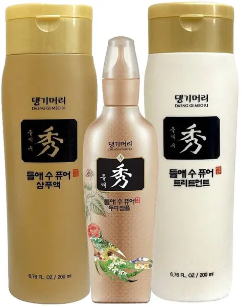Doori Set Golden Elixir - Șampon, Balsam și Serum, 2 x 200 + 145 ml