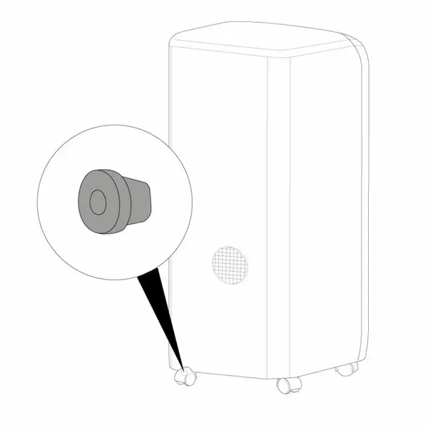 Dop de evacuare pentru TROTEC PAC 3500 X