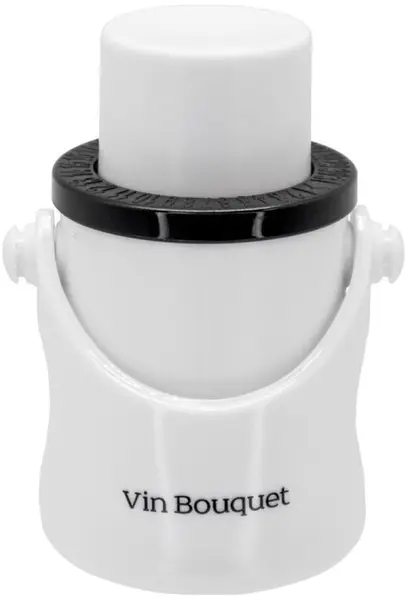 Dop de șampanie cu pompă 2 în 1 Vin Bouquet - VB FIT 1159, alb