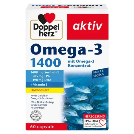 Doppelherz omega 3 1400mg 60 caps. Queisser Pharma