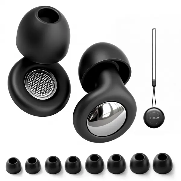 Dopuri de Urechi Tech-Protect QuietFit, Negre