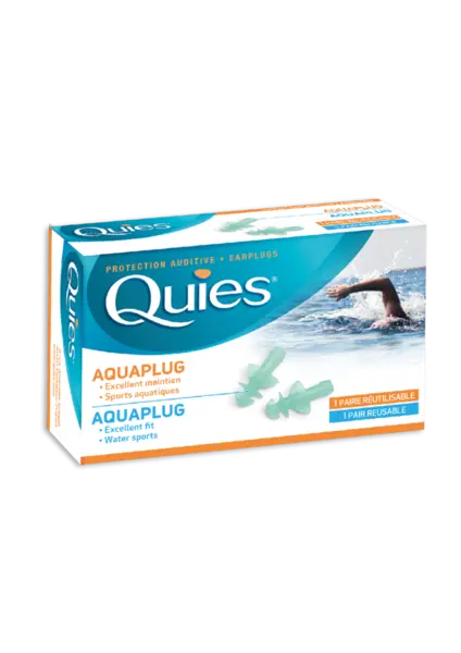Dopuri din silicon Aquaplug, 1 pereche, Quies
