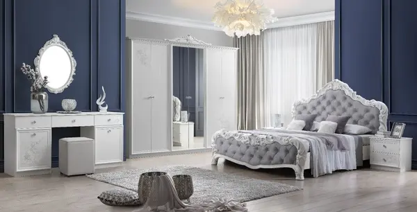 DORMITOR COMPLET FURN 44 ( SOMIERA SI SALTEAUA GRATUITE) PAT 160/200CM