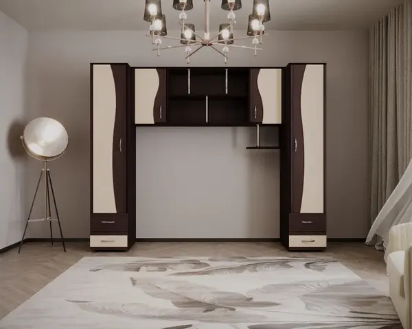 Dormitor Tineret Lory II Wenge Mesteacan