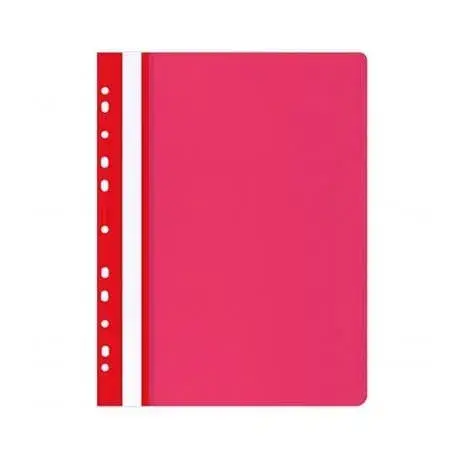 Dosar A4 Noki plastic cu sina si multiperforatii 25/set Dosar A4 Noki plastic cu sina si multiperforatii 25/set rosu
