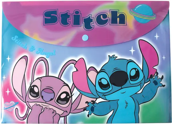 Dosar cu buton GIM Stitch - 626, A4