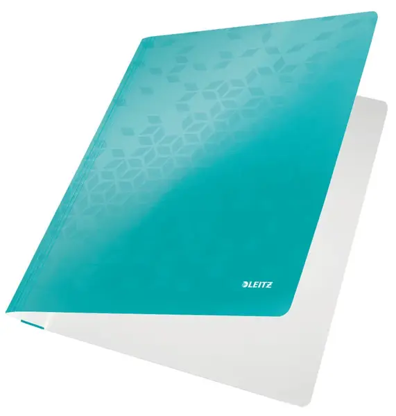 Dosar cu sina Leitz WOW carton culori metalizate Dosar cu sina Leitz WOW carton laminat A4 250 coli turcoaz
