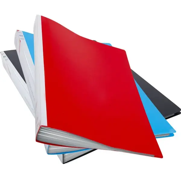 Dosar de prezentare cu 100 folii transparente,plastic,albastru