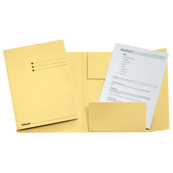 Dosar plic Esselte carton 3 clape Dosar plic Esselte carton 3 clape galben