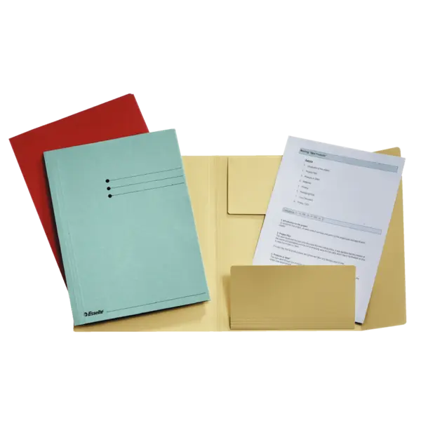 Dosar plic Esselte carton 3 clape Dosar plic Esselte carton 3 clape rosu