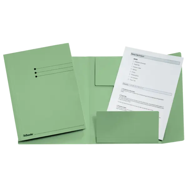 Dosar plic Esselte carton 3 clape Dosar plic Esselte carton 3 clape verde deschis