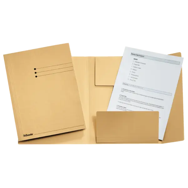 Dosar plic Esselte carton 3 clape Dosar plic Esselte carton 3 clape kraft